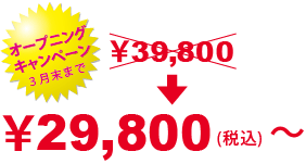 29,800円（税込）